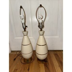 pair of vintage F.A.I.P Mid Century Modern table lamps